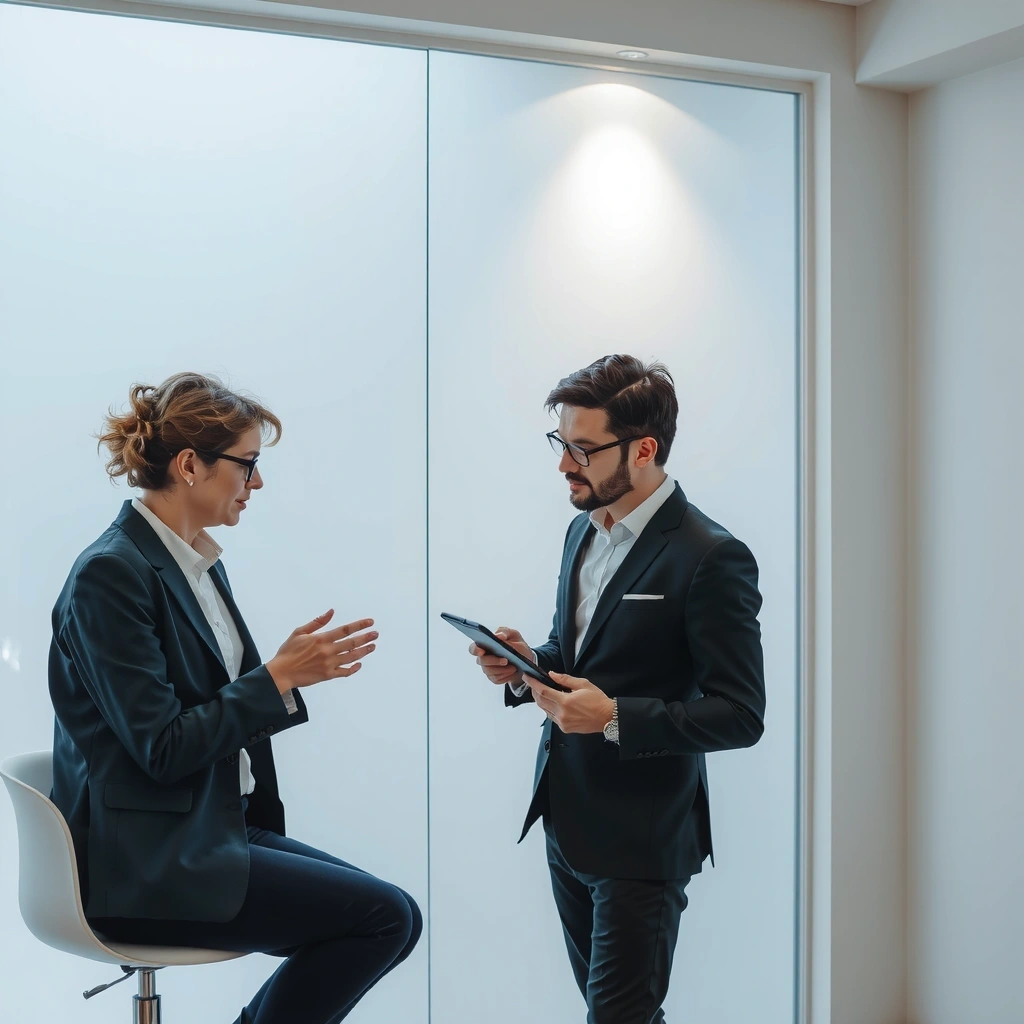Beratungsgespräch im modernen Büro